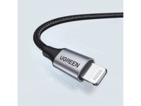 Cabo USB-A / Lightning MFi Ugreen US199 60157 1,5 m - preto Cabo USB-A / Lightning MFi Ugreen US199 60157 1,5 m - preto