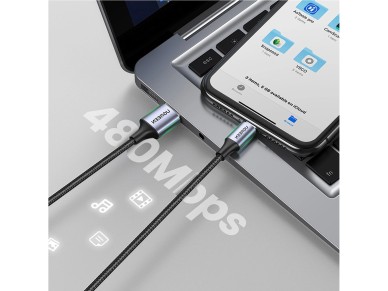 Ugreen US199 60157 USB-A / Lightning MFi cable 1.5m - black Ugreen US199 60157 USB-A / Lightning MFi cable 1.5m - black