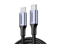 Ugreen US304 60759 Lightning - USB-C 2.0 MFi Cable 1m - Gray Ugreen US304 60759 Lightning - USB-C 2.0 MFi Cable 1m - Gray