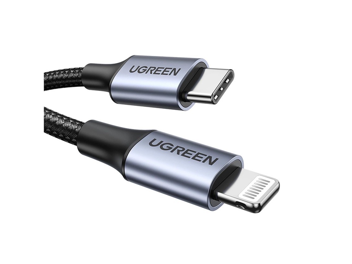 Cable Ugreen US304 60760 Lightning - USB-C 2.0 MFi de 1,5 m - Gris