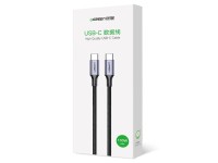 Cable Ugreen US316 70428 USB-C - USB-C PD QC FCP 100 W 5 A 480 Mb/s 1,5 m - Gris