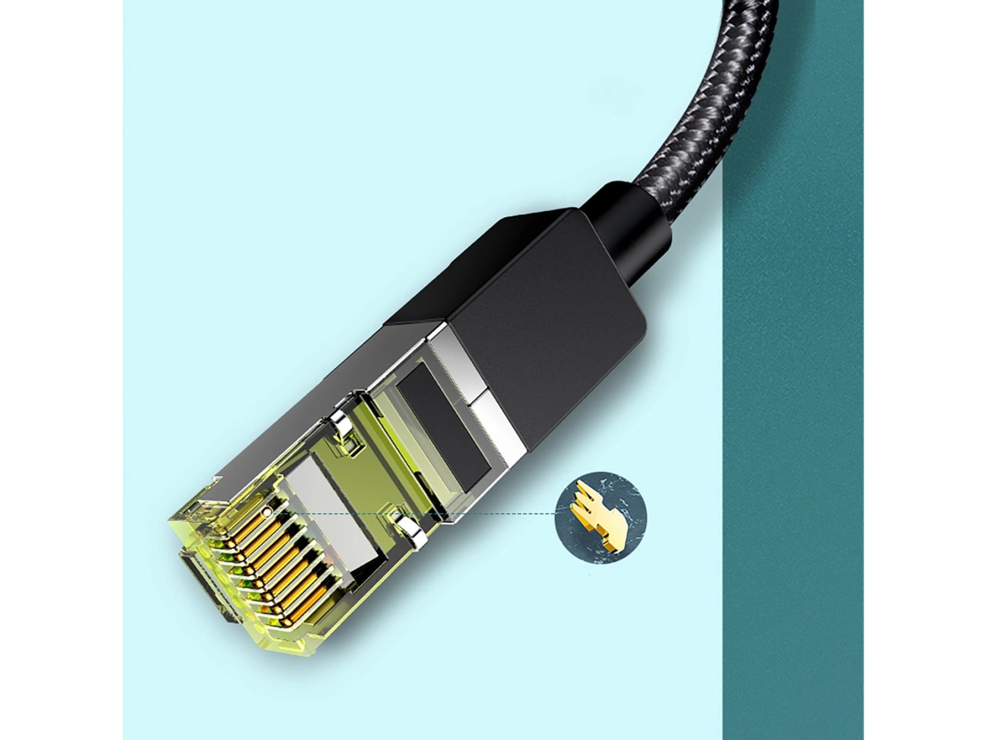 Ugreen NW150 80423 Ethernet RJ45 Cat 7 10Gbps Cable 2m - Black