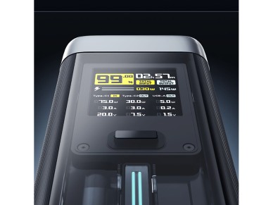 Powerbank Cuktech CUK00P23GLBK 210W 25000mAh Power Bank 2 x USB-C 1 x USB-A - Preto