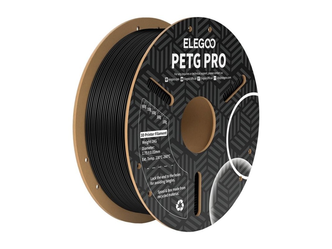 Filamento ELEGOO PETG Pro (Preto)