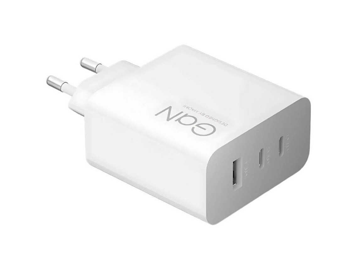 Cargador de Pared GaN Xiaomi 90W HyperCharge Power Adapter 2xUSB Tipo-C/ 1xUSB/ 90W