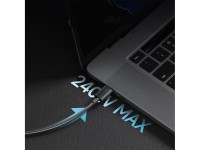 Cuktech CKCTC615NCBK USB-C 6A 240W Cable 1.5m - Black