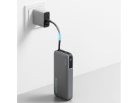 Cuktech CUKP200NGLDG 55W 20000mAh Powerbank with Built-in USB-C Cable - Gray