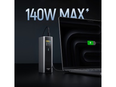 Powerbank Cuktech CKPB200UGLGR 210W 20000mAh 2 x USB-C 1 x USB-A - gray Powerbank Cuktech CKPB200UGLGR 210W 20000mAh 2 x USB-C 1 x USB-A - gray