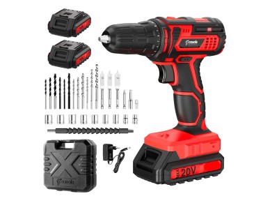 Kit malet�n taladro percutor cid2051bca 20 v con bater�as y accesorios