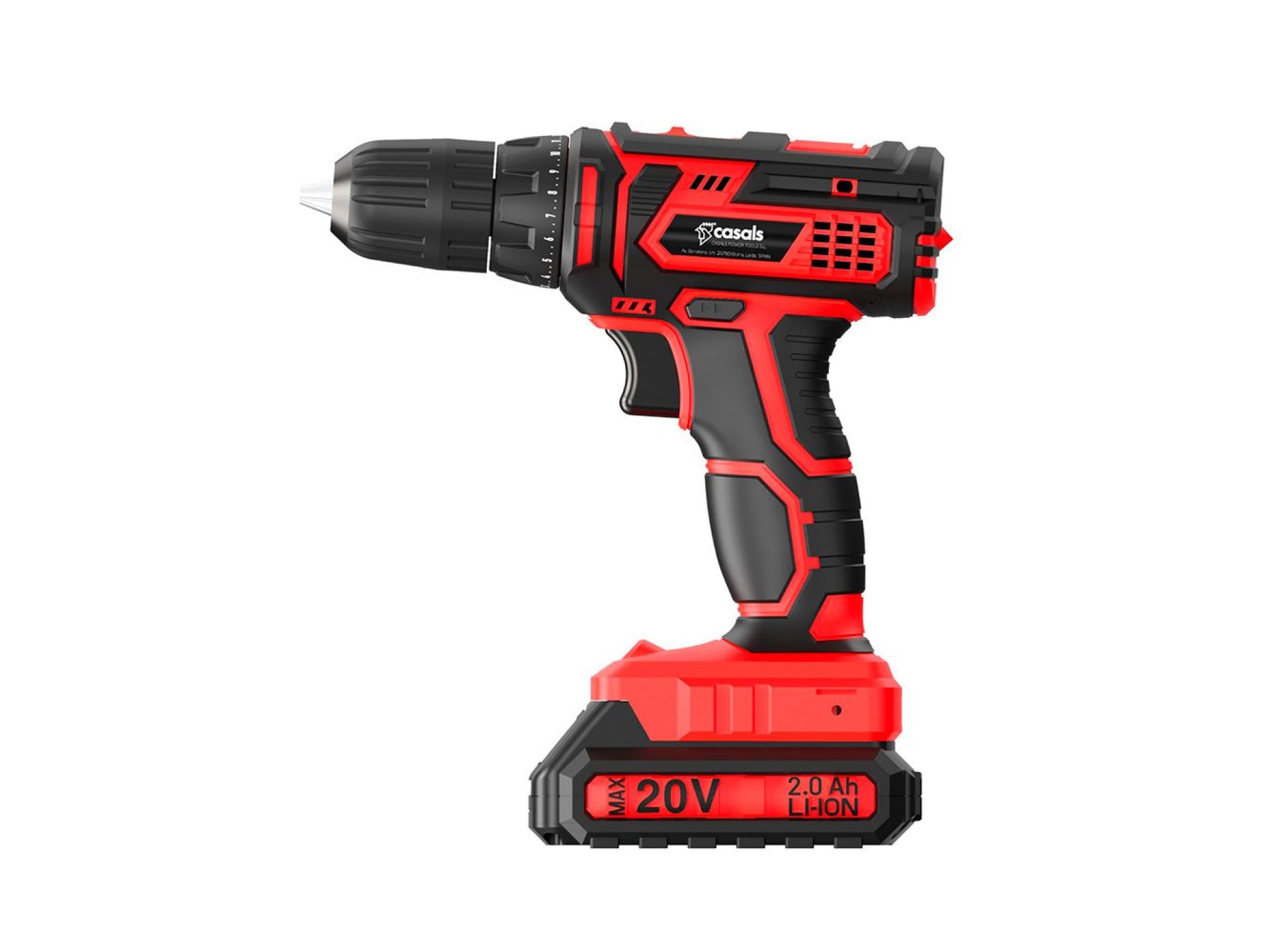 Kit maletín taladro percutor cid2051bca 20 v con baterías y accesorios