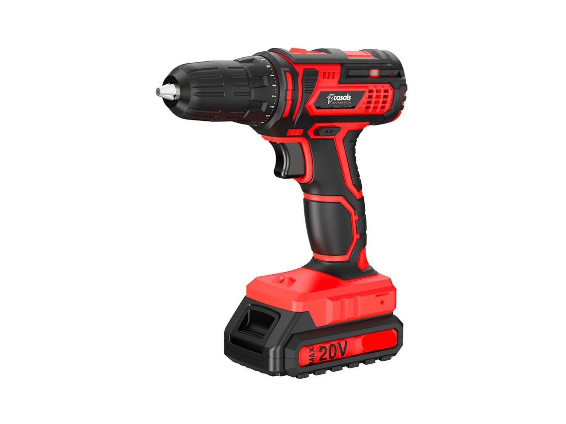 Cid2051bca 20 v hammer drill case kit with batteries and accessories