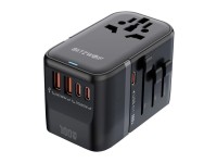 Adaptador de viagem Blitzwolf BW-TA2 5 em 1: 2x USB PD + 2x C QC + C GaN 100W