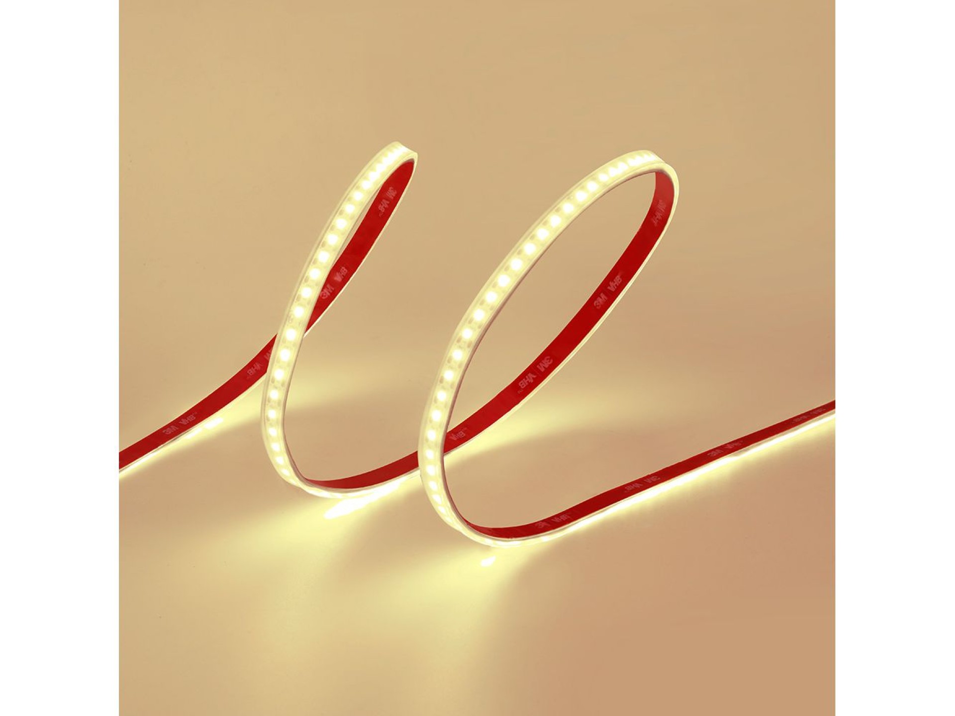 Tira de led luz do dia 4.000k adesivo 5m x 10 mm 8 w/m 100lm/w 24v dc