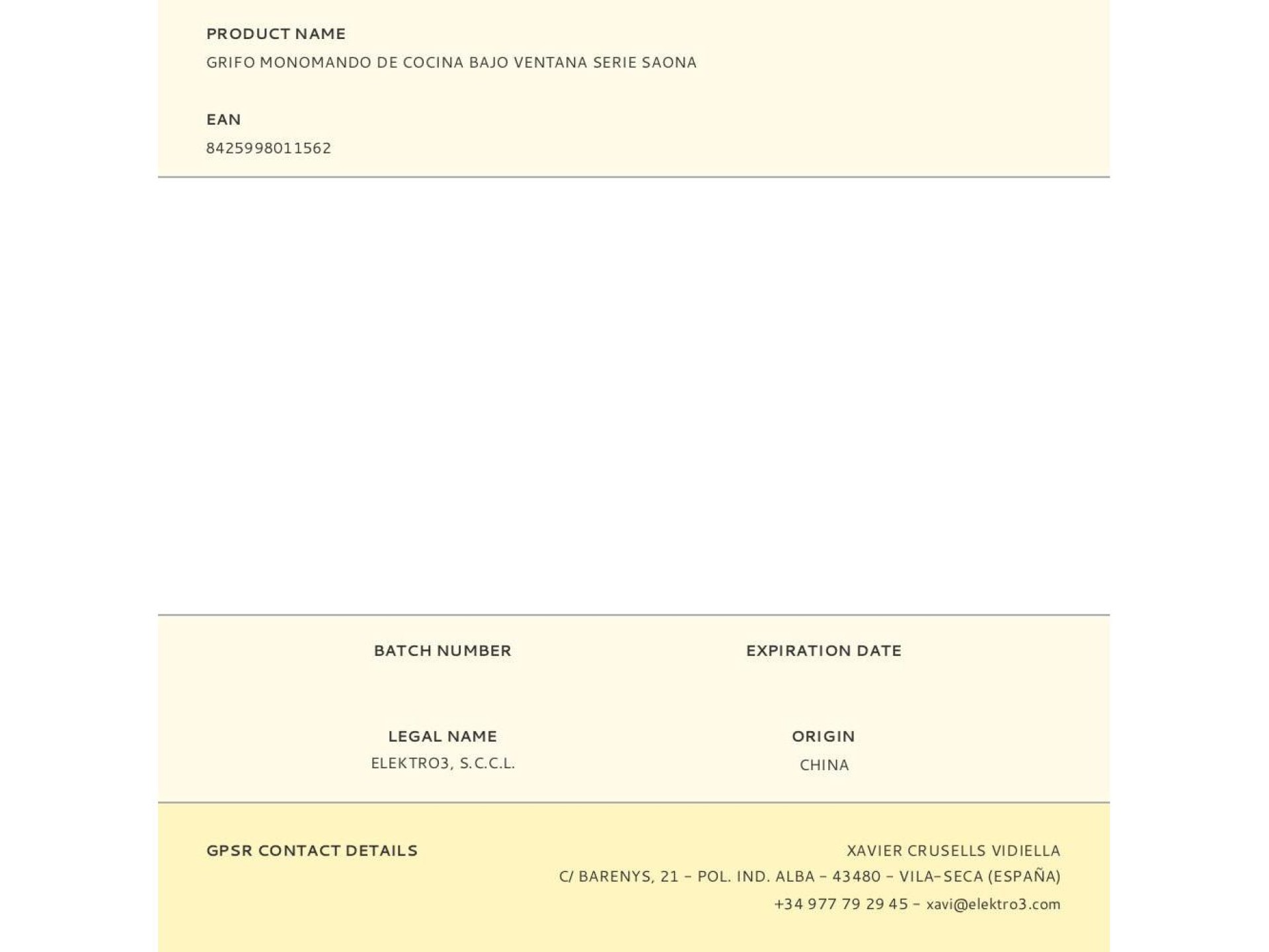 Torneira de cozinha monocomando