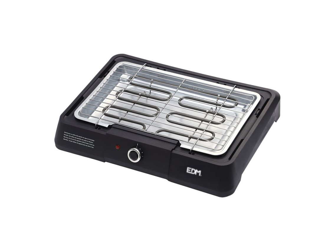 Barbacoa eléctrica negra, 2200 w