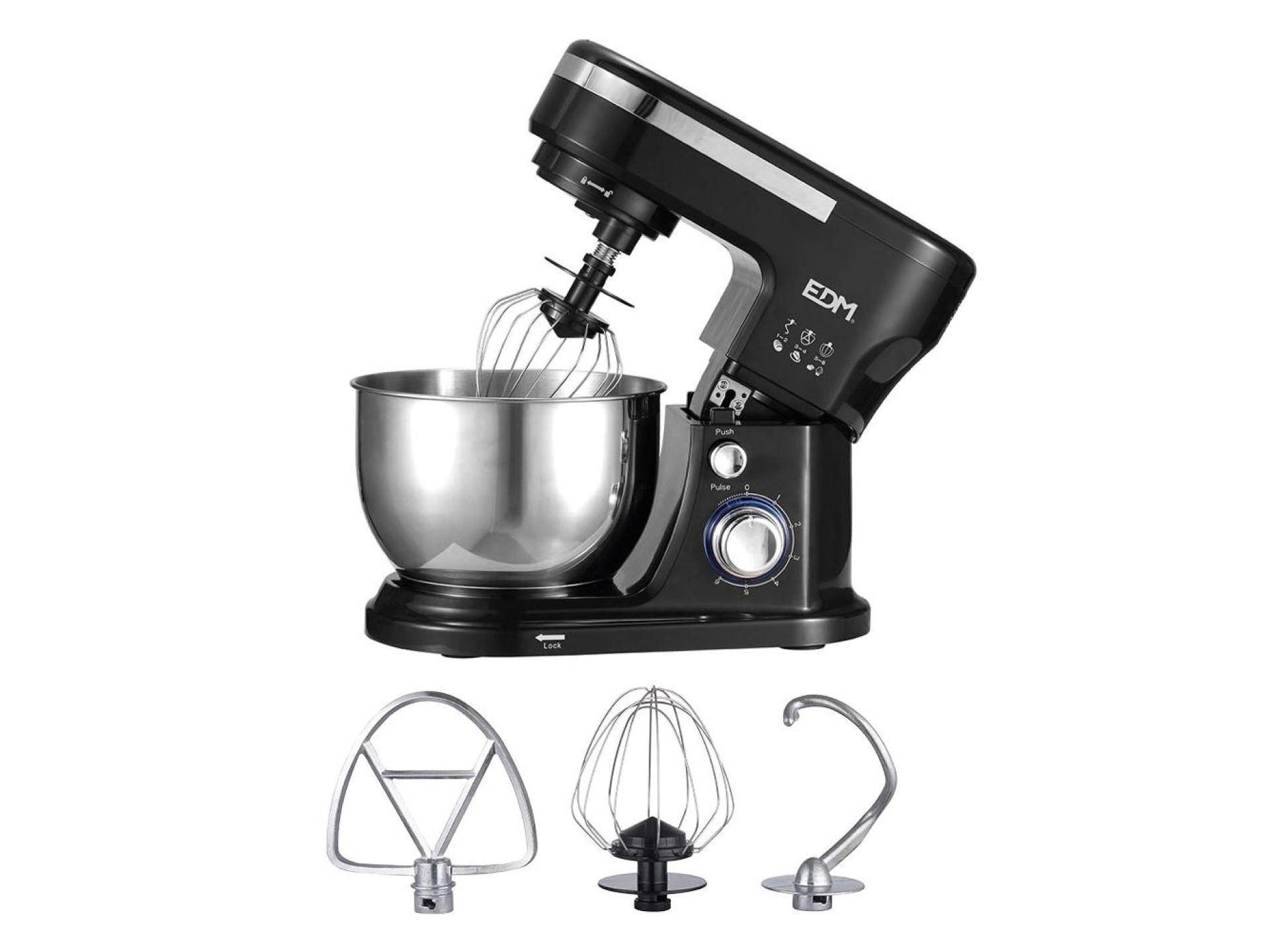 1000w kneading mixer with 4 l stainless steel bowl, 32 x 14 x 29 cm