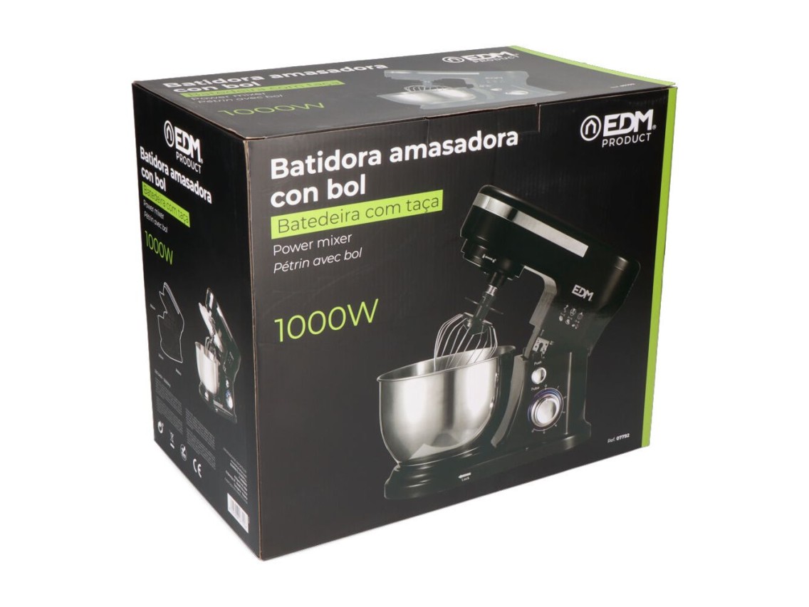 1000w kneading mixer with 4 l stainless steel bowl, 32 x 14 x 29 cm