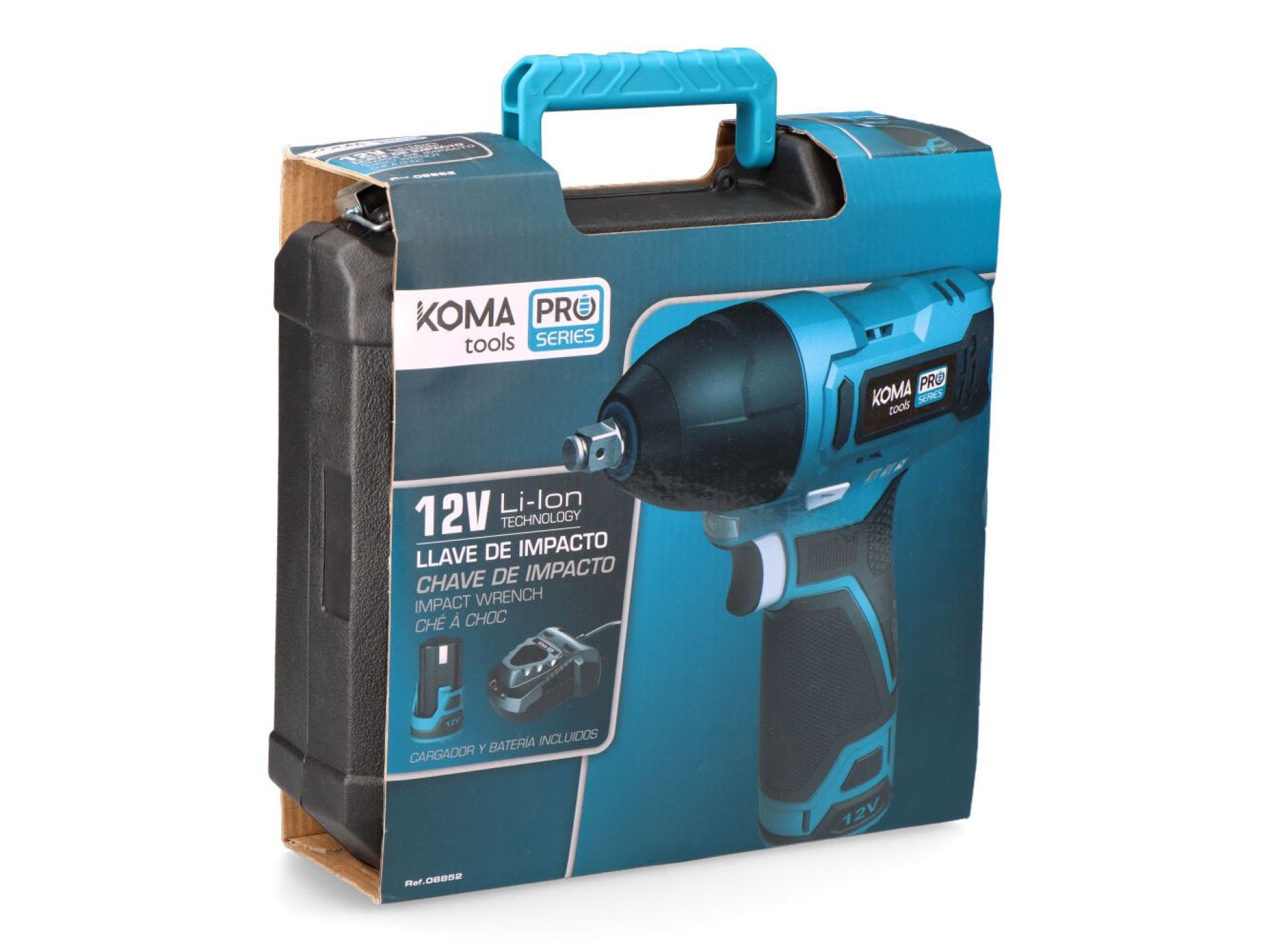 Kit de chave de impacto 12v com bateria e carregador