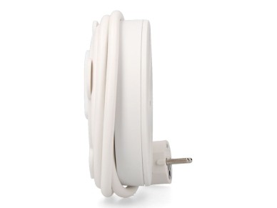 Prolongador redondo con 5 tomas 2p+t schuko, con interruptor, 16 a 250 v, cable h05vv-f 3g1,5mm² de Prolongador redondo con 5 tomas 2p+t schuko, con interruptor, 16 a 250 v, cable h05vv-f 3g1,5mm² de
