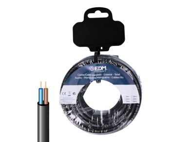 Rolo de cabo el�trico vv-k06/1kv 2 x 2,50 mm� preto 20m