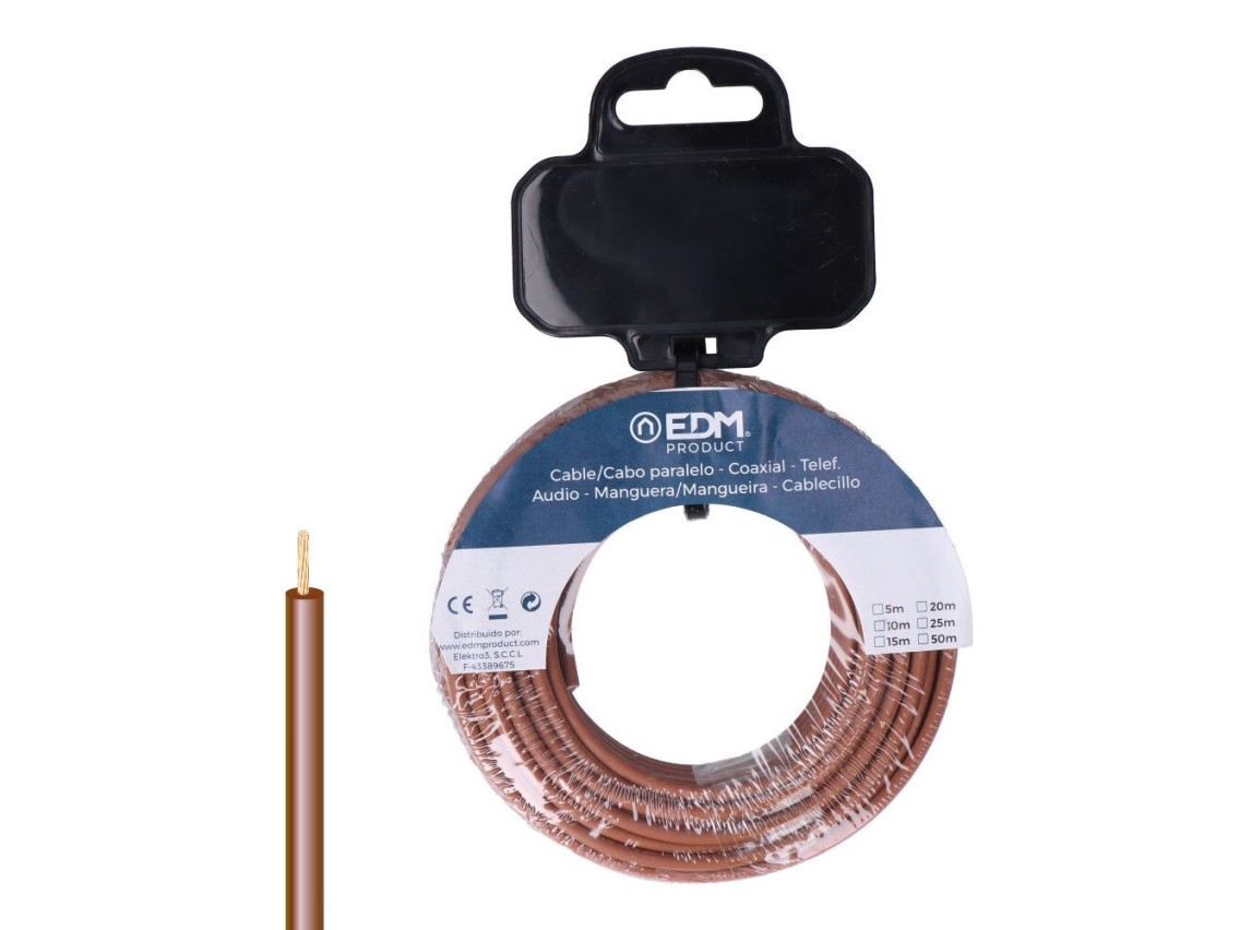 Cable h07z1-k 6 mm² brown n 15 m