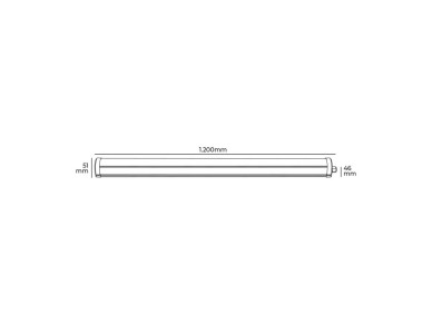 Led electronic strip 36 w 4,000 k daylight 3,820 lm 120 x 4.6 x 5.1 cm Led electronic strip 36 w 4,000 k daylight 3,820 lm 120 x 4.6 x 5.1 cm