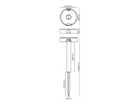 Wall light - solar stake 4w 500 lm edm Wall light - solar stake 4w 500 lm edm