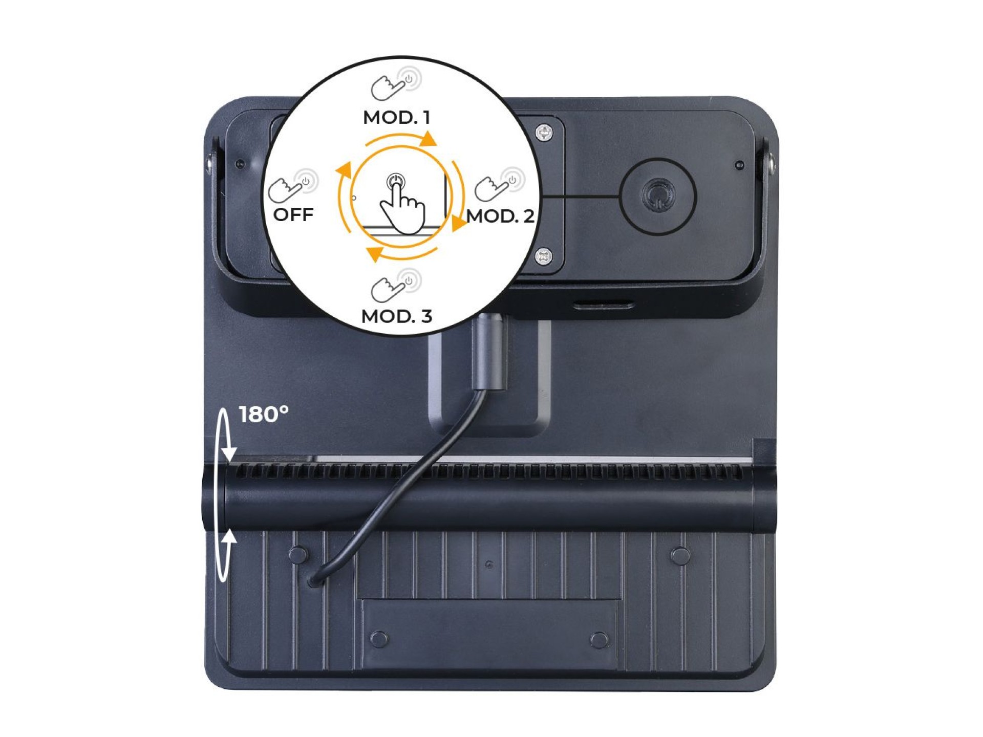 Luz solar de parede 12w 1.600lm 6.500k. edm