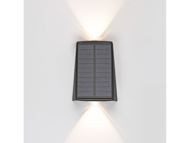 Led solar wall light 100lm 2w 3,000k