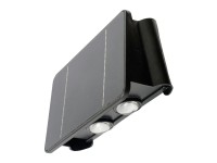 Luz de parede solar led 200lm 4w 3.000k