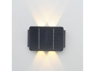 Led solar wall light 200lm 4w 3,000k