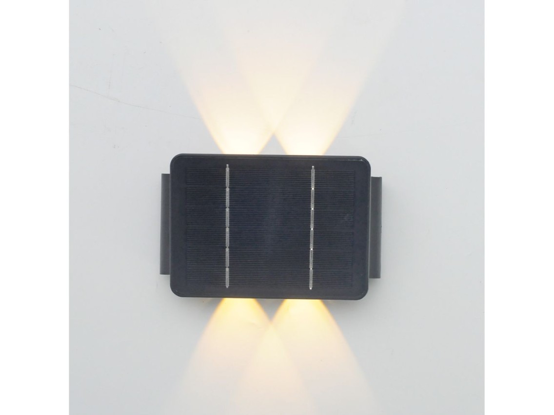 Led solar wall light 200lm 4w 3,000k