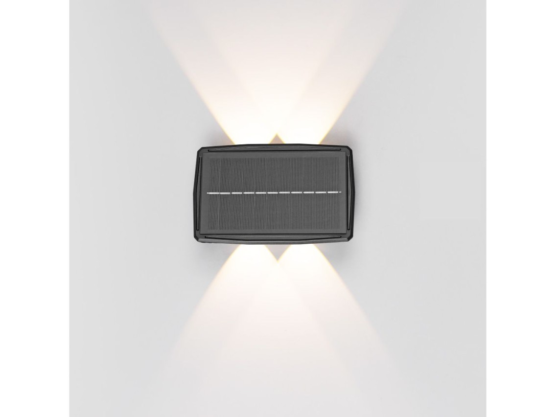 Led solar wall light 200lm 4w 3,000k