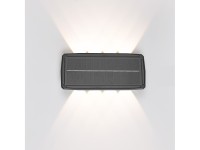 Luz de parede solar led 400lm 8w 3.000k Luz de parede solar led 400lm 8w 3.000k