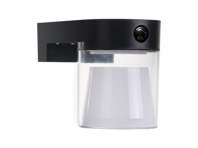 Cylindrical solar wall light 4w 500lm, 3,000/4,000/6,500k, 3cct, with sensor, black Cylindrical solar wall light 4w 500lm, 3,000/4,000/6,500k, 3cct, with sensor, black