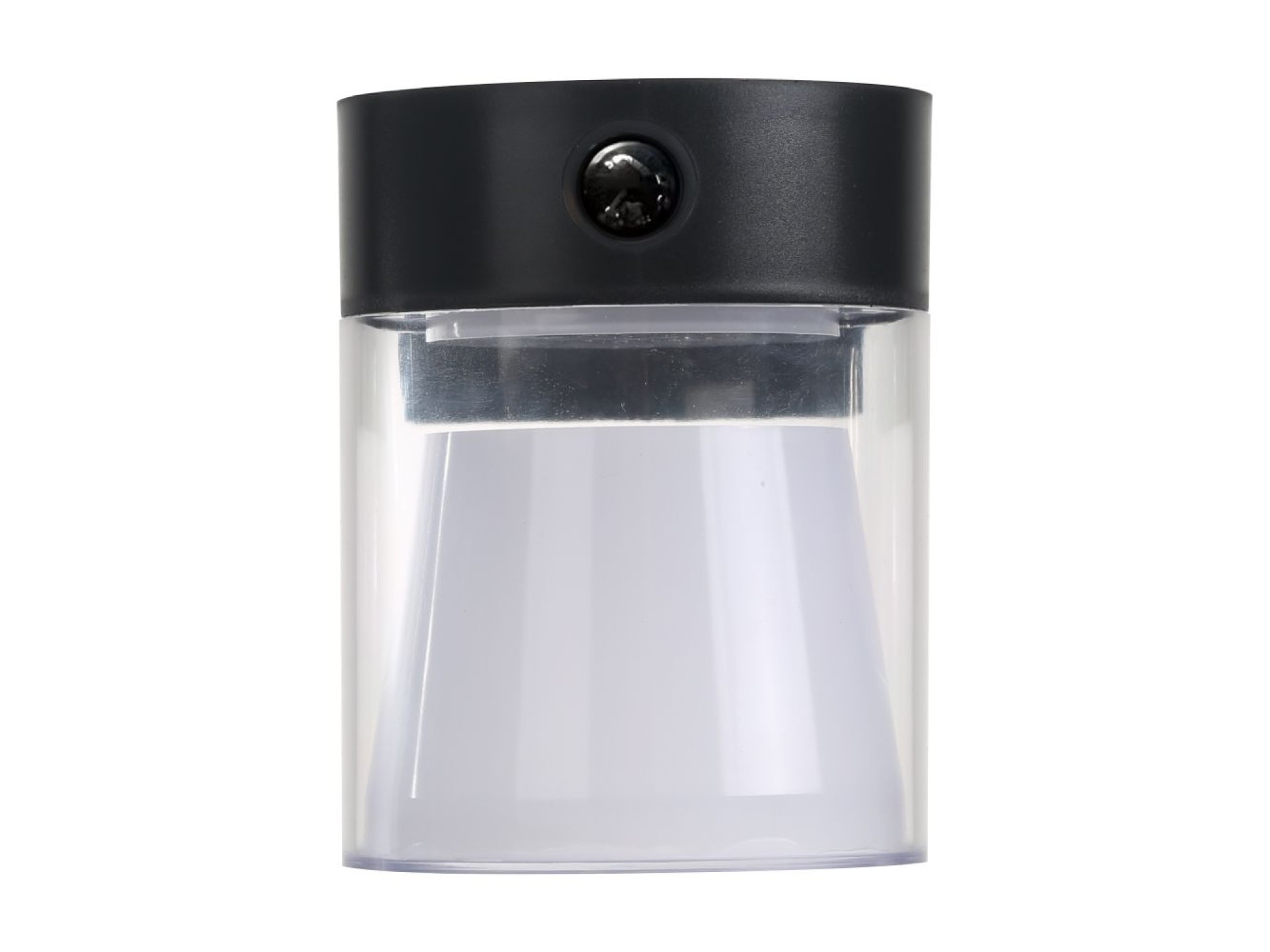 Aplique solar cilíndrico 4 w 500 lm, 3000/4000/6500 k, 3cct, com sensor, preto