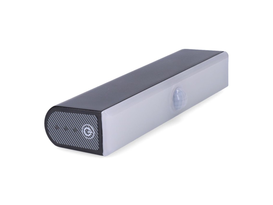 Led solar wall light 6w 720lm 6,500k with twilight and motion sensor. removable light point. black c