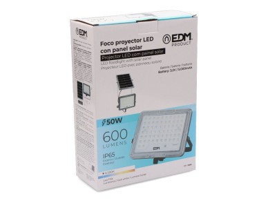 Slim solar projector focus 50w 600lm 6,500k