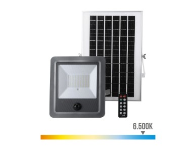 Solar projector focus with sensor 100w 1,200lm 6,500k edm Solar projector focus with sensor 100w 1,200lm 6,500k edm