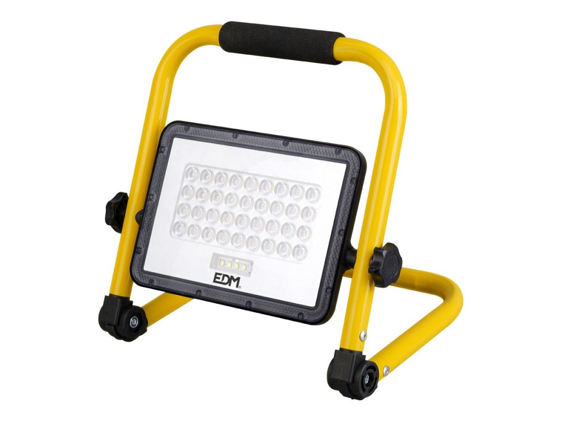 Solar led solar work spotlight + solar panel 4000 lm, 6,400 k, cool light, ip65