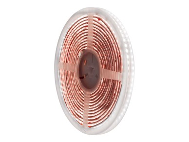 Led strip cold white light 6,400k adhesive 5 m x 10 mm 8 w/m 100 lm 24v dc