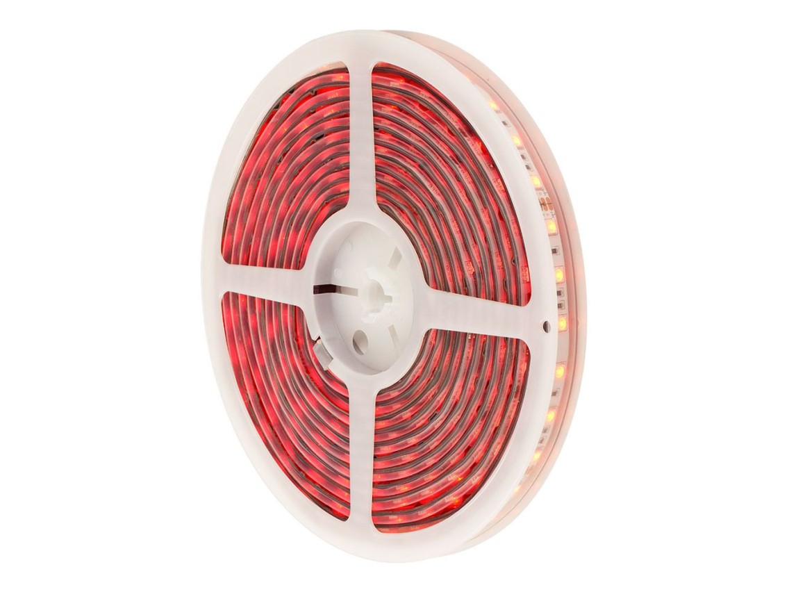 Adhesive rgb led strip 5m x 12 mm 4.5 w/m -20 lm/w 24v dc, wifi tuya app
