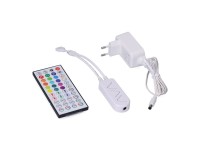 Controlador + mando + transformador para tira de led rgb 31933