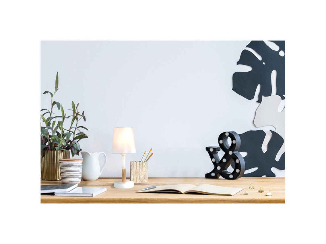Table lamp, e14 max 40 w, ø 13 x 32 cm, white