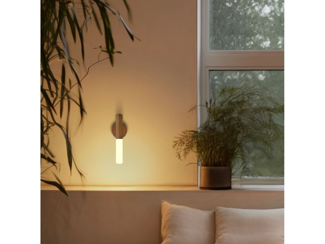Lámpara de pared recargable led 1w 60 lm 3.000 k