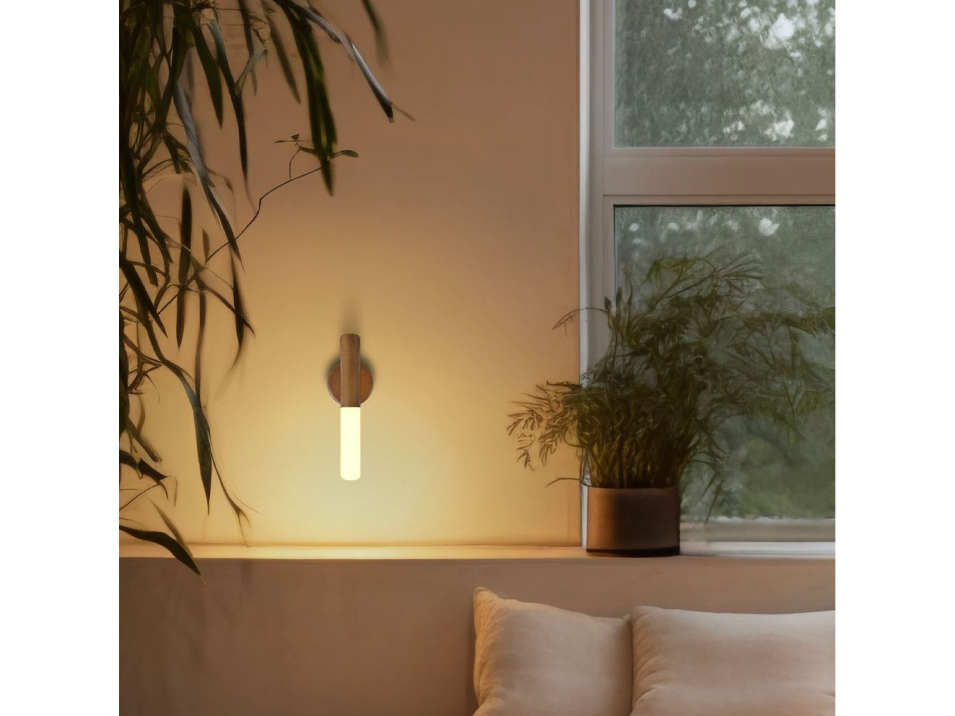 Lâmpada de parede led recarregável 1w 60lm 3.000k