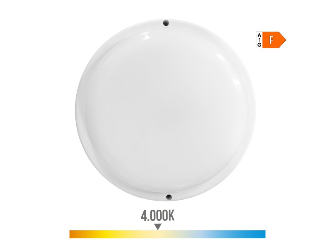 Round led wall light with twilight and motion sensor 18w 1820lm 4,000k day light edm