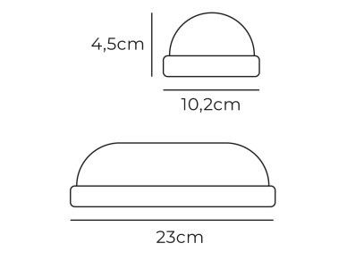 Aplique oval led com sensor crepuscular e movimento 18w 1820lm 6.400k edm