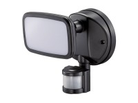 Aplique led com sensor crepuscular e de movimento 10 w 750 lm 4000 k luz dia, ip65, preto, �12 � 14 