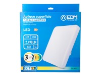 Aplique led cuadrado extraplano de superficie 24 w 3cct 2490 lm 37 x 37 x 6,7 cm Aplique led cuadrado extraplano de superficie 24 w 3cct 2490 lm 37 x 37 x 6,7 cm